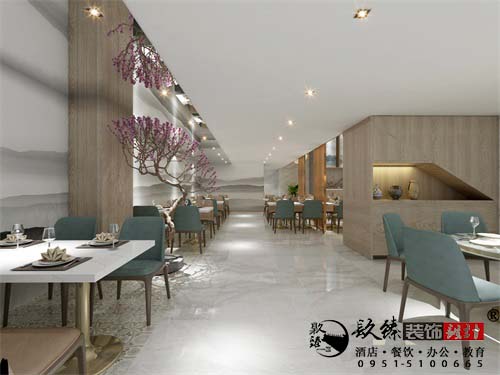 彭阳食悦阁餐厅设计方案鉴赏|彭阳食境合一的现代餐饮空间