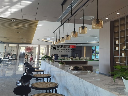 彭阳售楼部大厅装修设计项目|镹臻设计