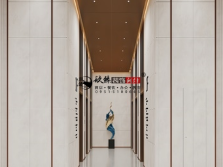 彭阳装修公司推荐|彭阳翰景地产办公楼公区装修设计以专业圈粉